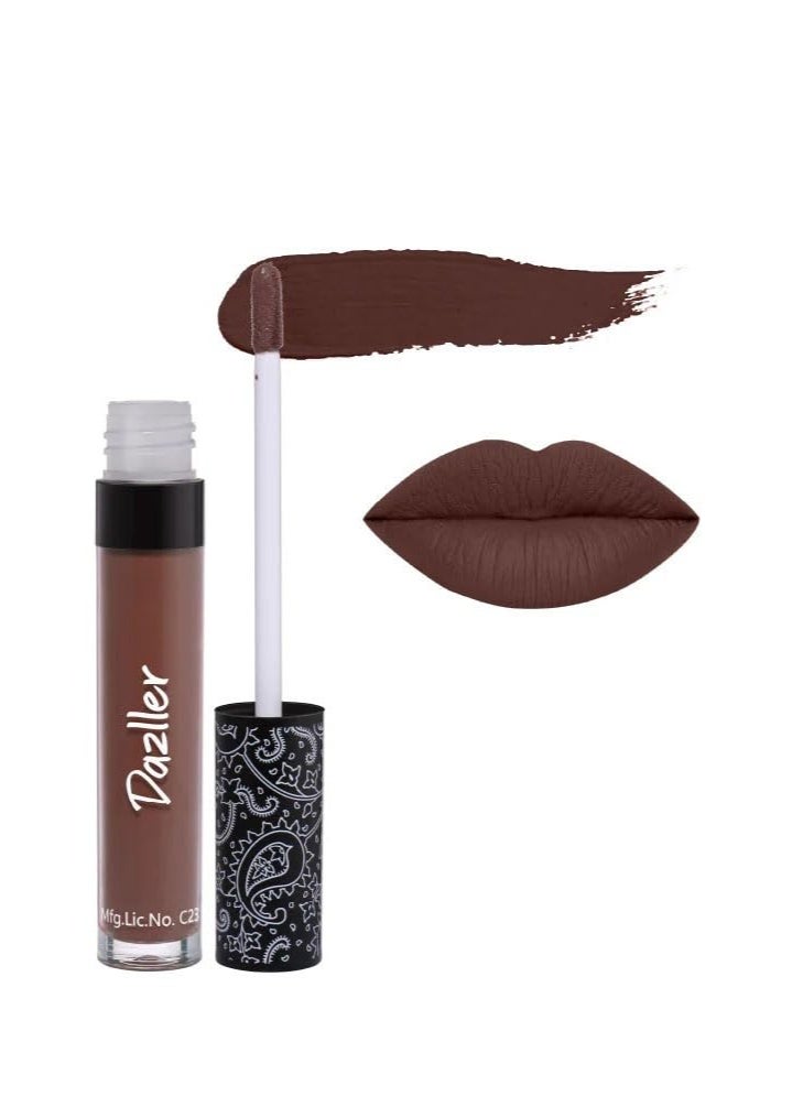 Dazller All Day Lipcolour| Quick DryMoisturizing Kokum Butter|Non-Transfer & Smudge-proof|8hr stay|Liquid Lipstick for Women|QDLC033 Alabaster|6g - Image 1